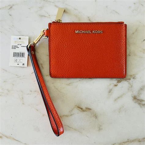 michael kors clementine leather wallet|Michael Kors Wallet sizes.